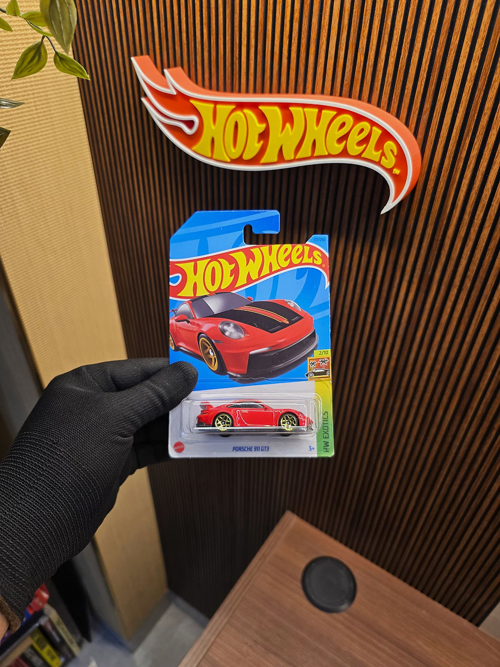 Hot Wheels Porsche 911 GT3 Red die-cast collectible in original blister packaging