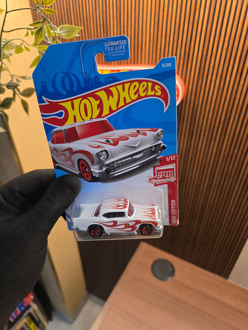 Hot Wheels '57 Chevy® Red Edition Rare die-cast collectible in original blister packaging