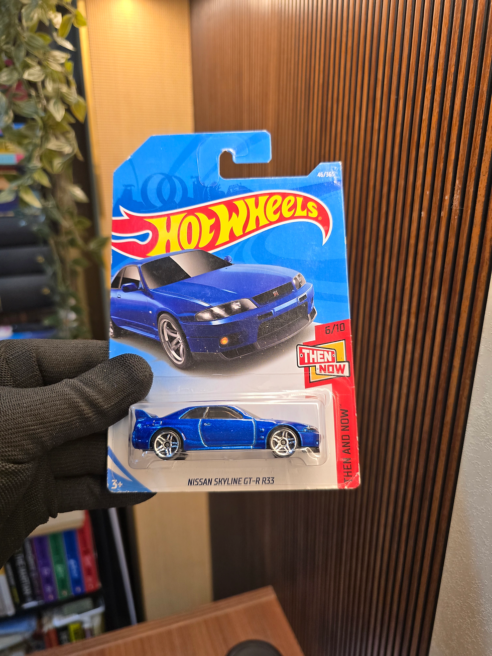 Imported Hot Wheels Nissan Skyline GT-R R33 1:64 diecast car.
