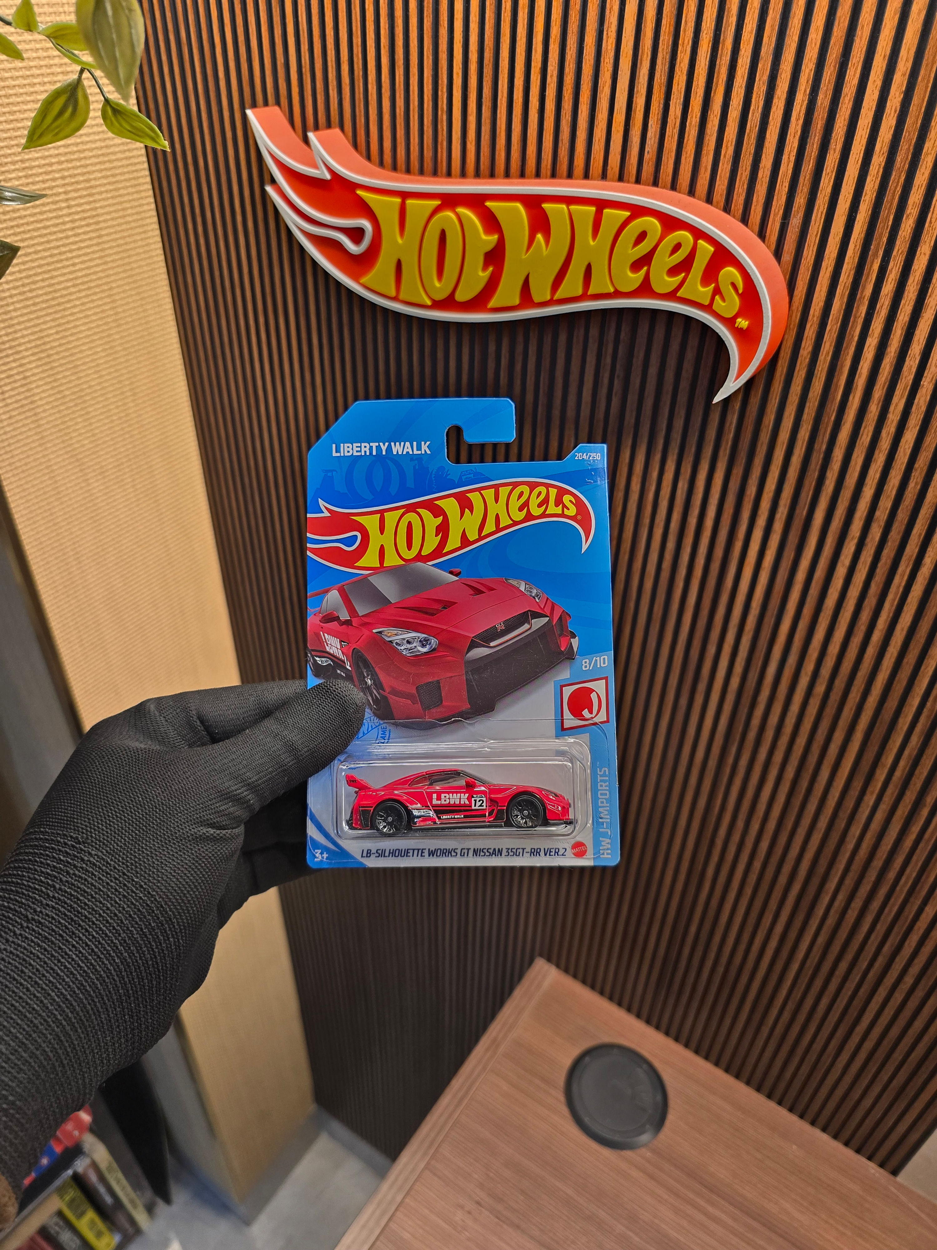 Hot Wheels LB-Silhouette Works GT Nissan 35GT-RR Ver.2 Red die-cast collectible in original blister packaging