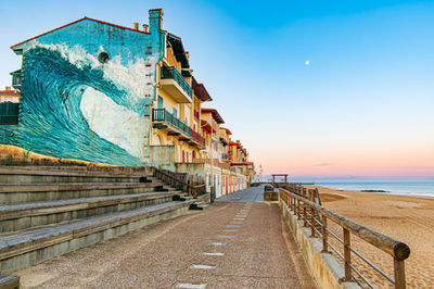 Fresque murale à Hossegor. Photographie d'art des Landes, Cliché Salé.