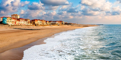 Plage et lac à Hossegor. Photographie d'art des Landes, Cliché Salé.