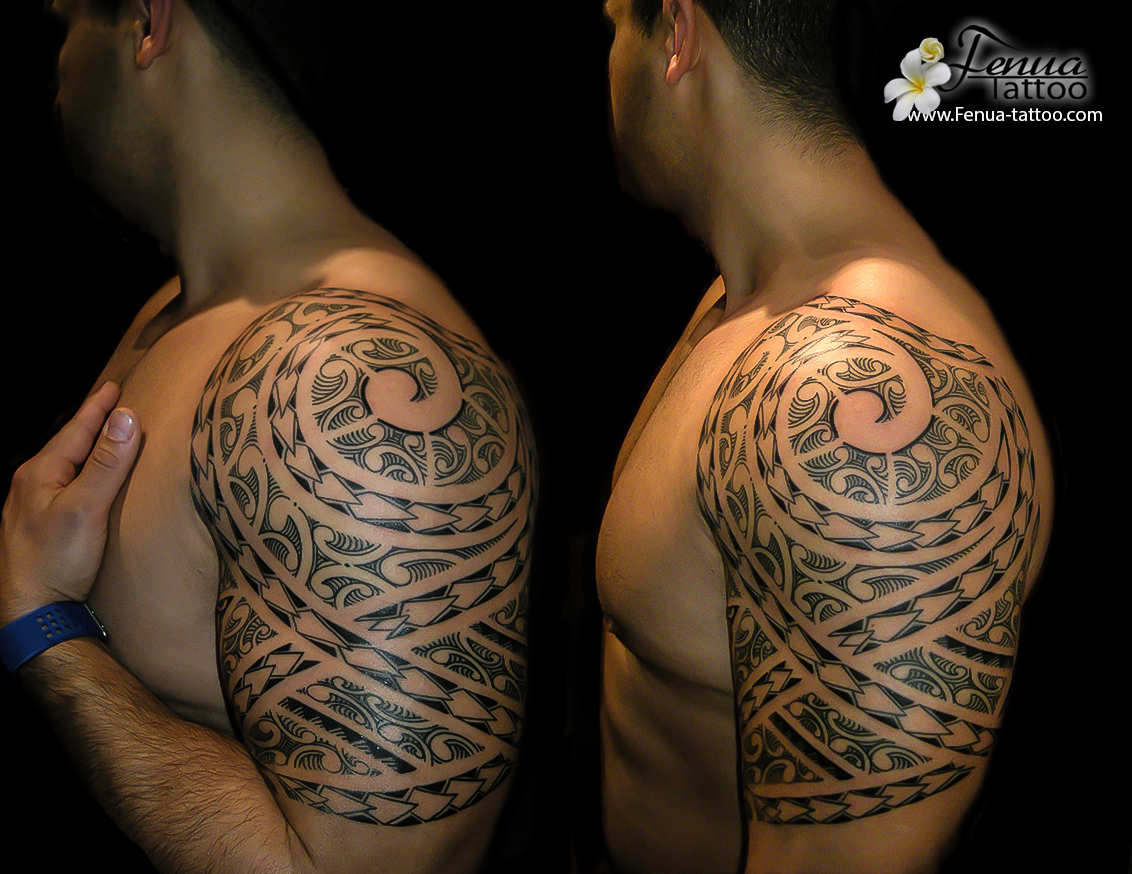 Tatouage polynésien épaule | TATOUAGE POLYNESIEN by Pierre Martinez de