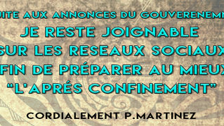 Nous restons joignable sur les réseaux sociaux pour préparer l'après confinement 