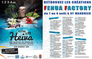 Exposition Fenua Factory à St MANDRIER du 1 au 4 août