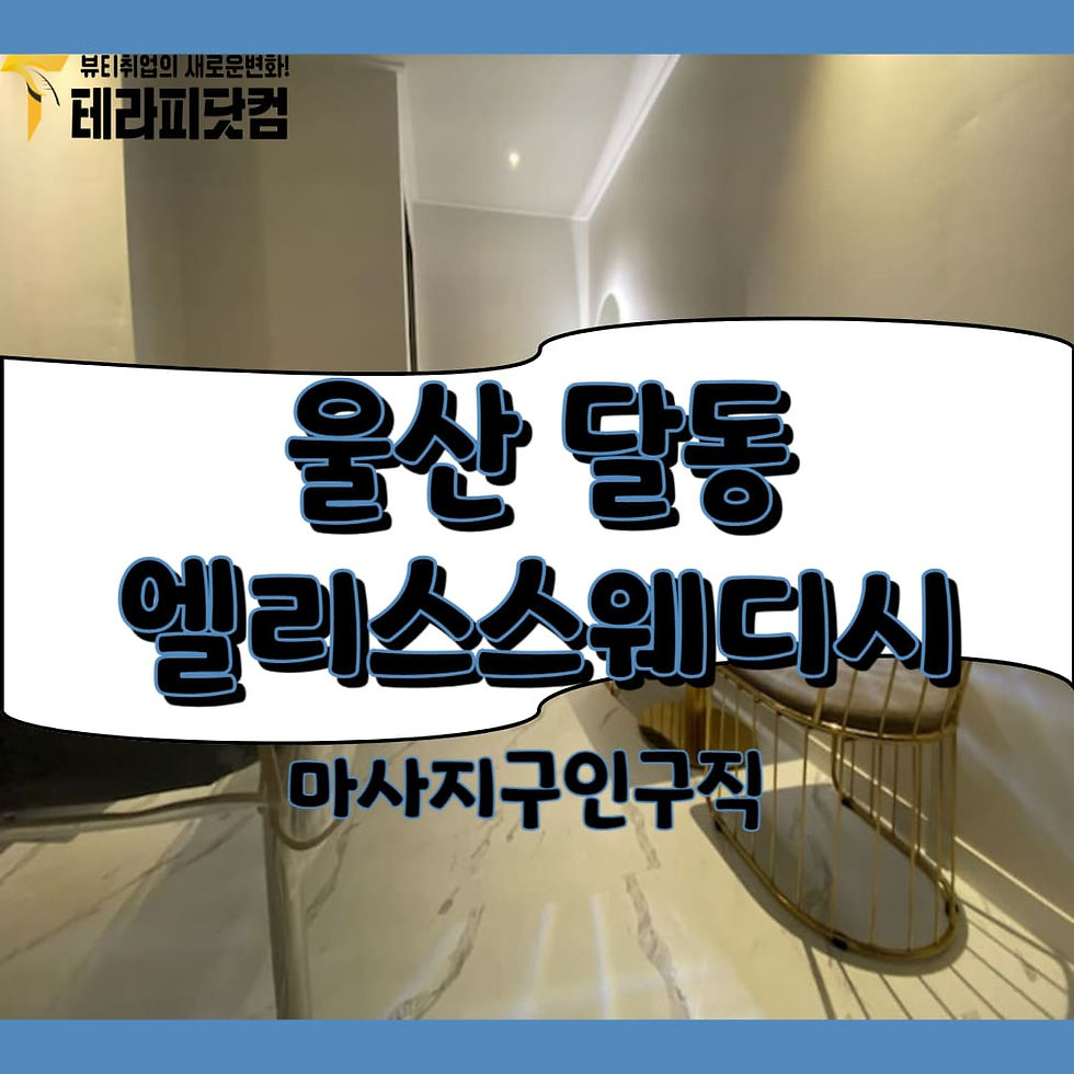 울산 마사지구인구직 엘리스스웨디시 배너