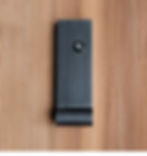 Thumbnail: AP Door Knocker with door viewer (peephole) in Black finish