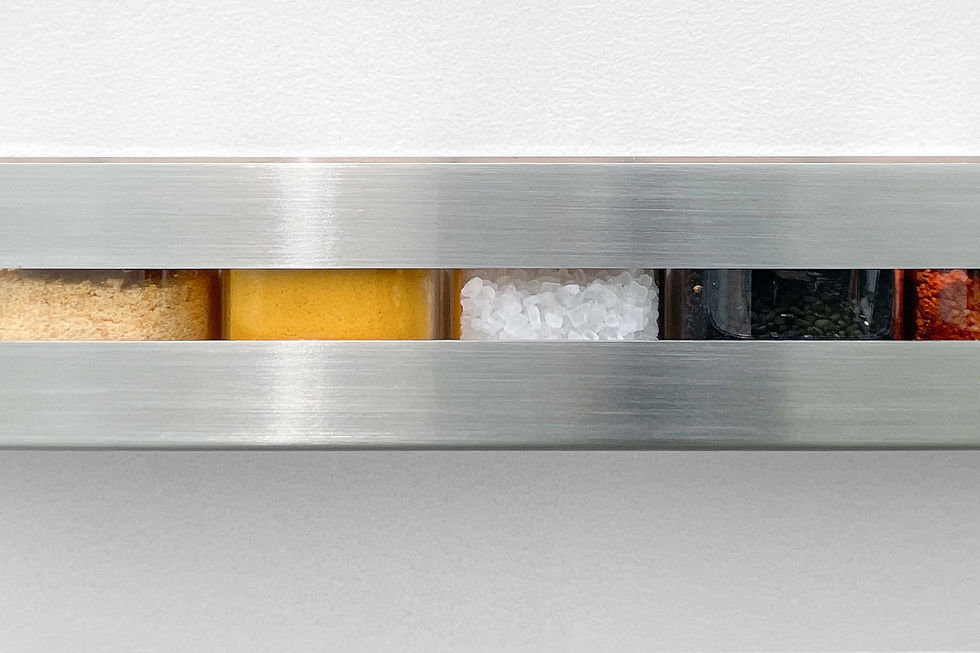 Thumbnail: Aperture Spice Rack in stainless steel, detailed view