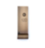 Thumbnail: AP Door Knocker with Door Viewer in Antique Brass, Helvetica Narrow engraving in horizontal direction