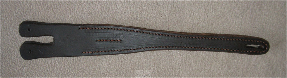 Miniature : claquette ouf usée en cuir pour fouet