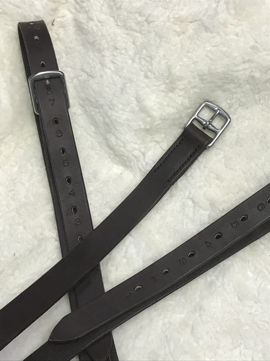 étrivières en cuir