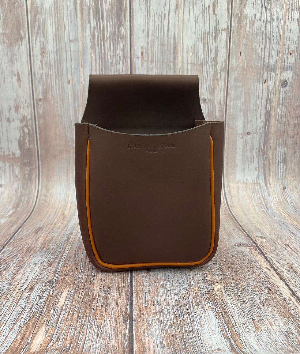 Miniatura: sacoche n10 en cuir pour boite cartouche