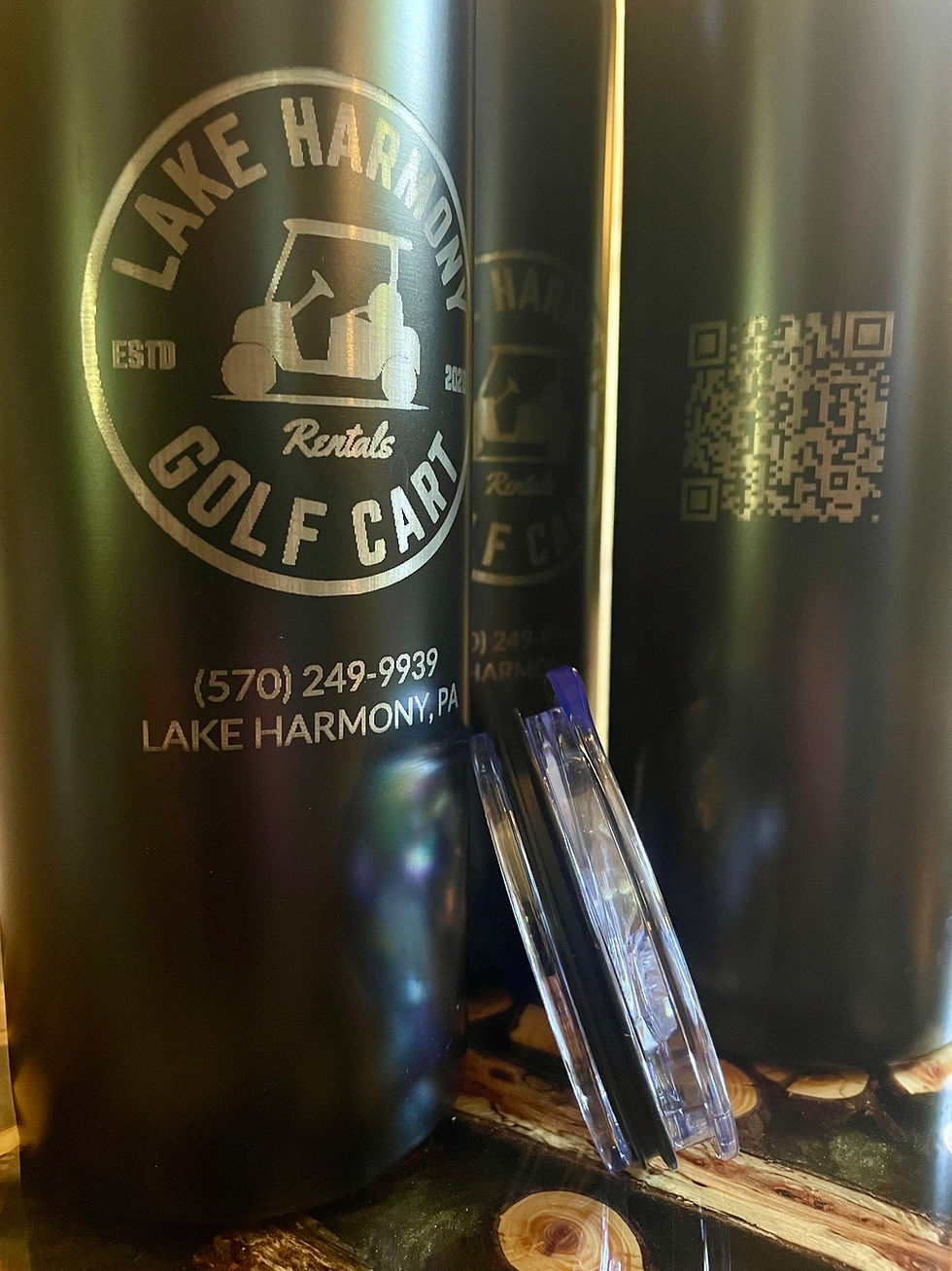 Thumbnail: Custom “Small Business Swag” 20oz Skinny Double Walled Tumblers
