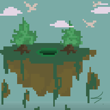 SkyIsland2 Pixel Art