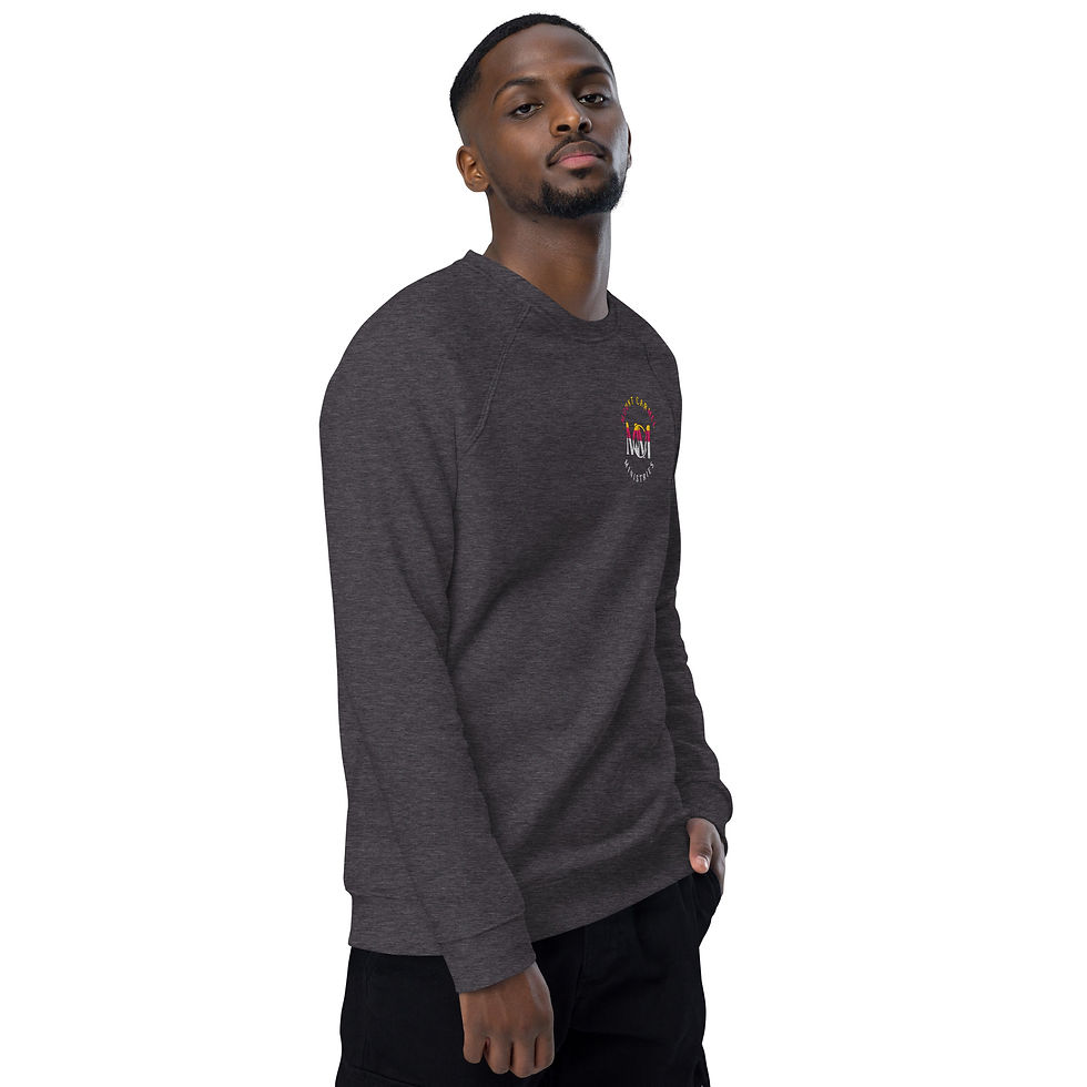 Thumbnail: Unisex organic raglan sweatshirt