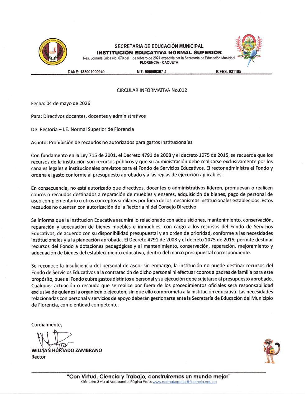 CICULAR INFORMATIVA