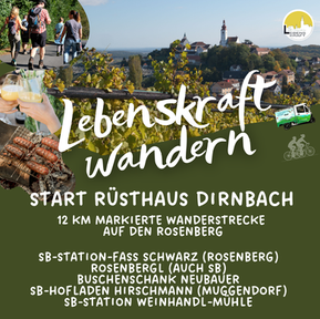 Lebenskraft wandern auf den Rosenberg