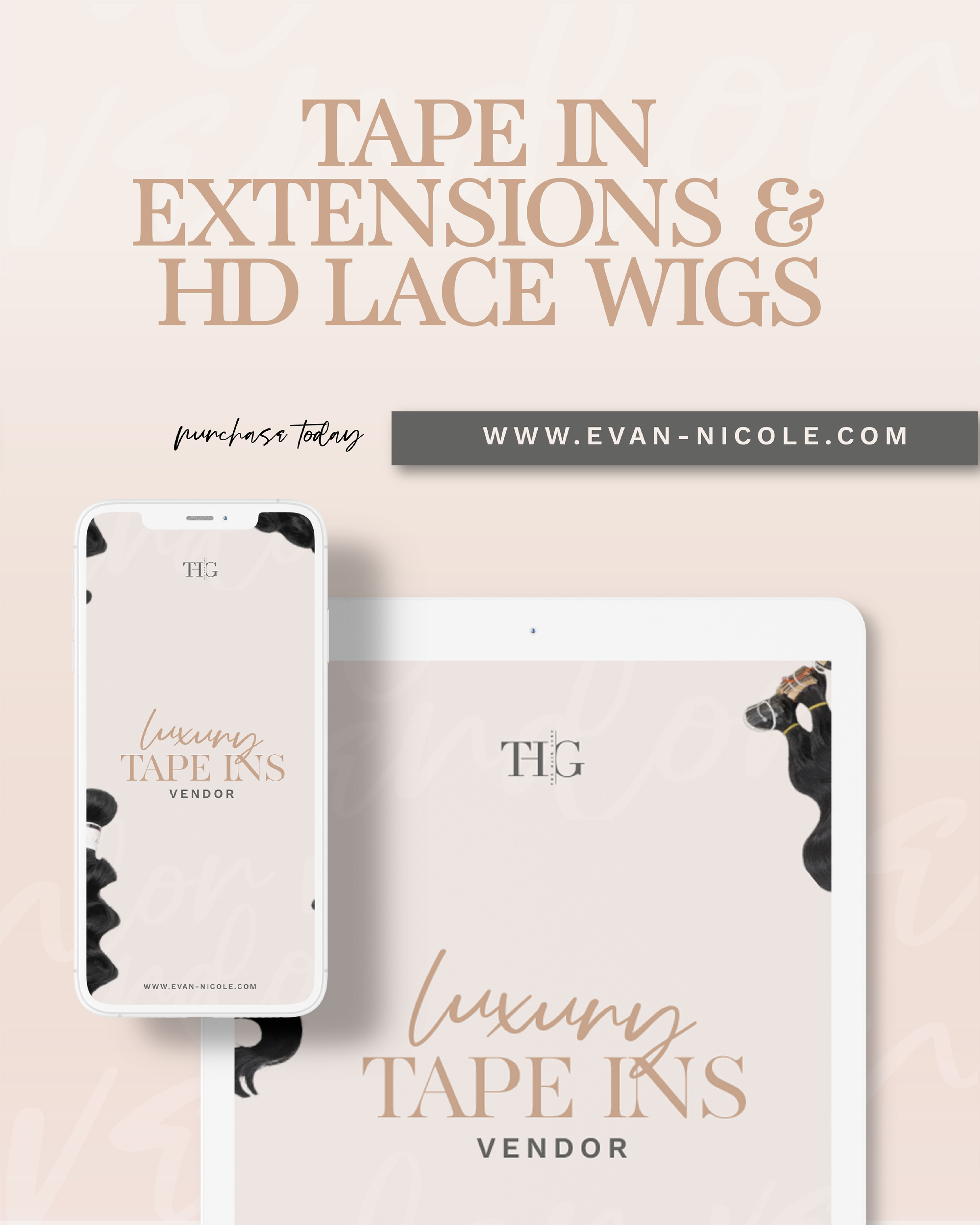 Tape In Extensions & HD Lace Wigs