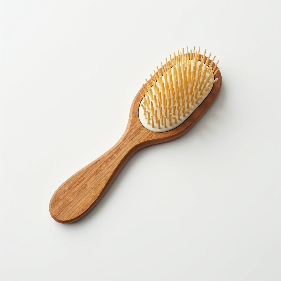 Escova Cabelo Bambu