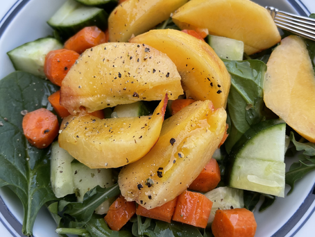 Nectarines and Greens