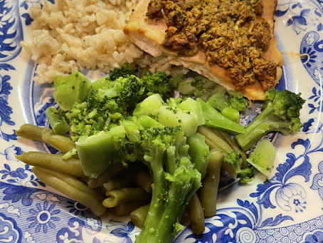 Pecan Crusted Dijon Salmon