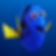 Image of Dory, the blue tang from Disney Pixar's "Finding Nemo"