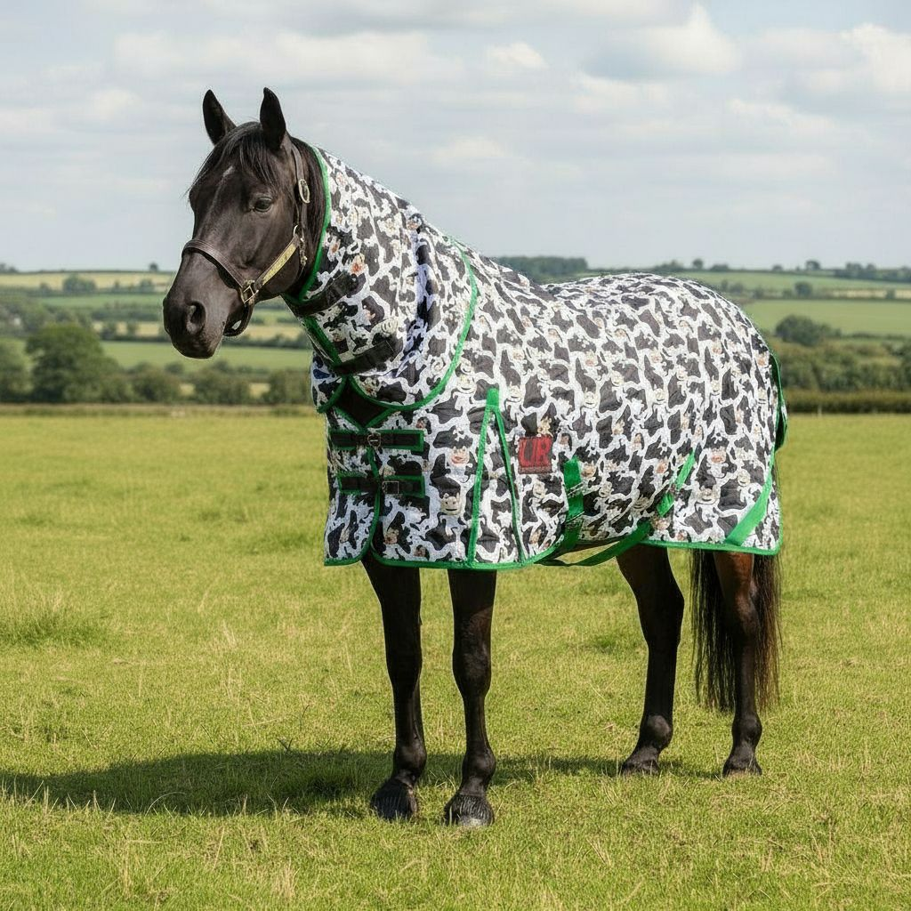 150g dancing cows turnout rug.