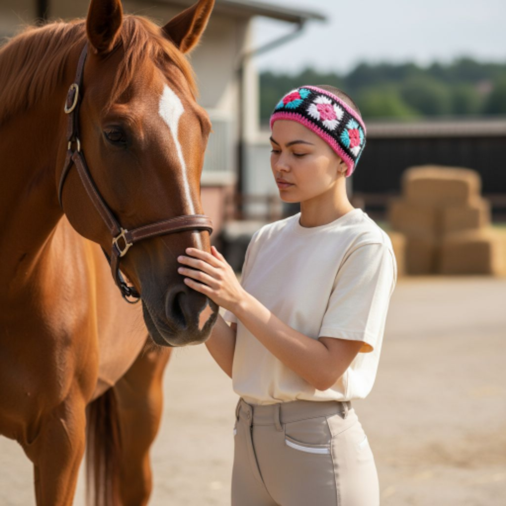 Ear warmers handmade.