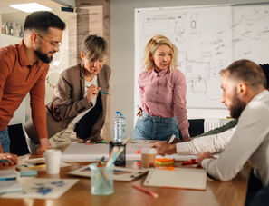 People in strategy meeting