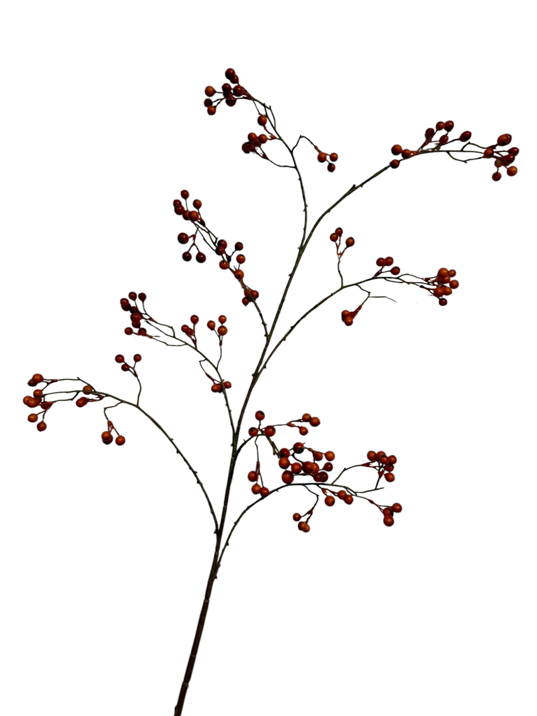 Kunsttak Berry Spray Trident burgundy, 138cm