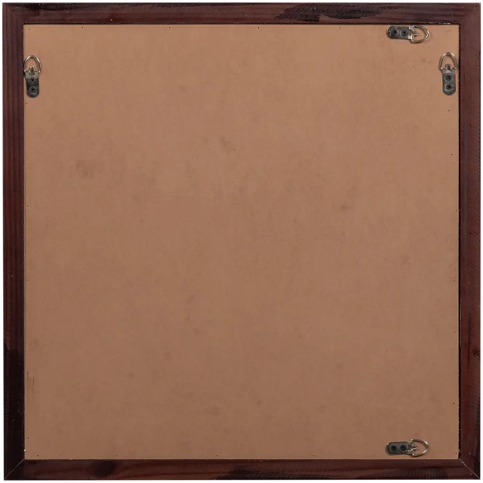 Thumbnail: Anno wanddecoratie katoen naturel/bruin, 60x60cm