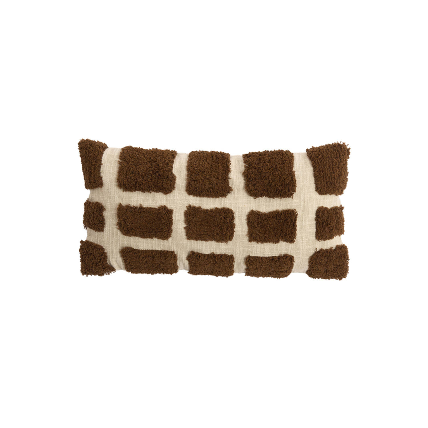 Cushion FASANO brown+cream, 60x30cm