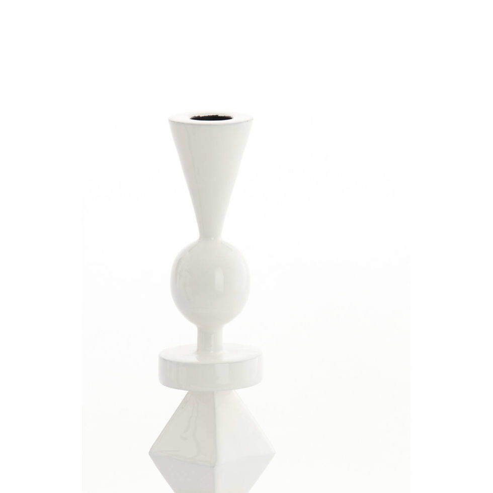 Thumbnail: Kandelaar SOLARA glanzend wit, Ø9x36cm