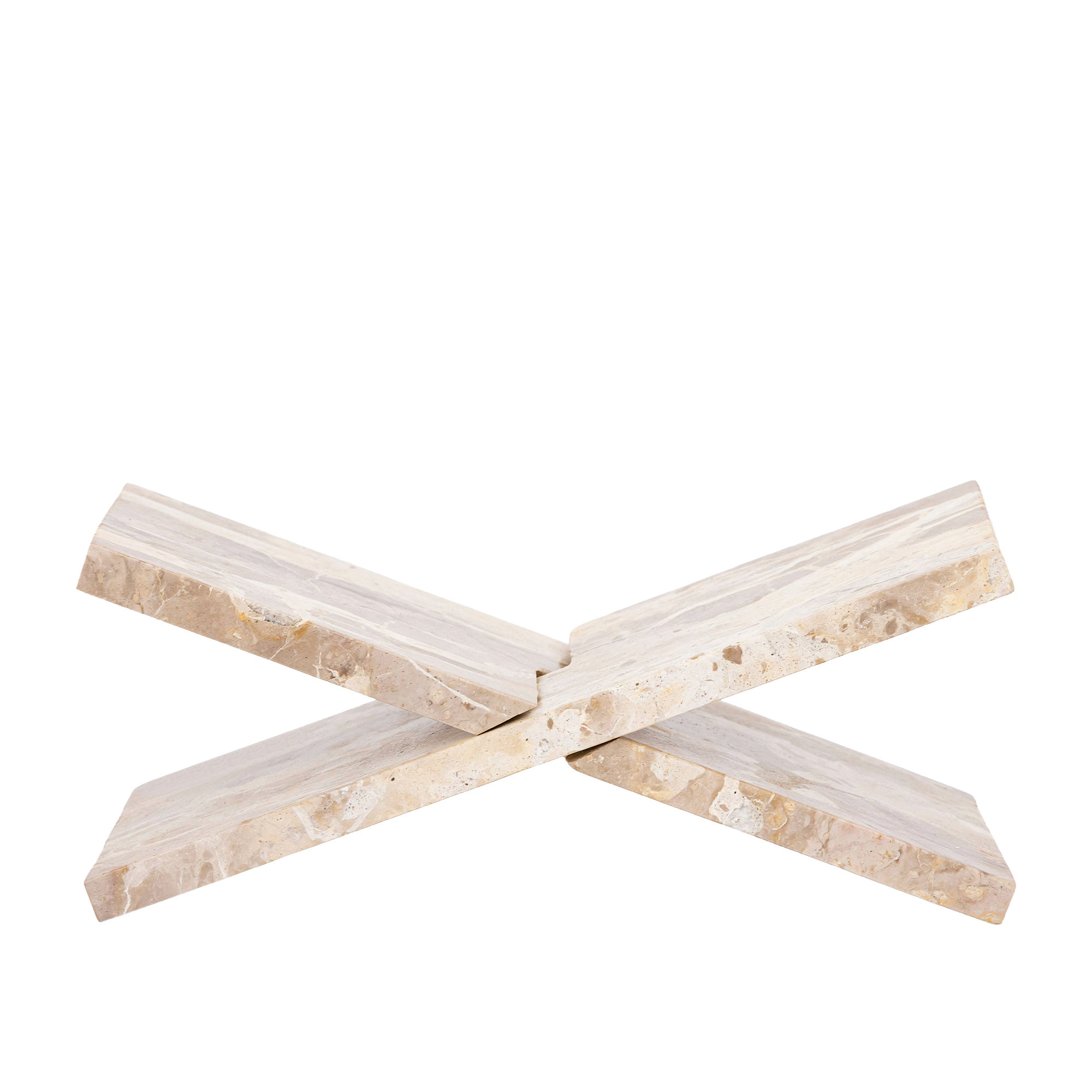 Liby Beige marble rectangle table book stand 35.0 x 18.0 x 18.0 cm