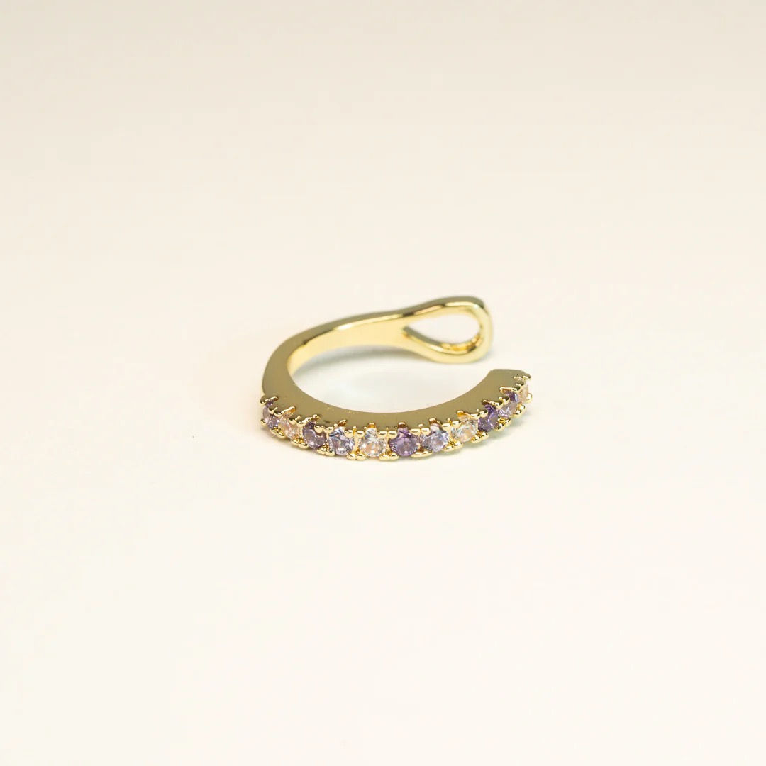 CARMEN | Earcuff zirkonia Lila