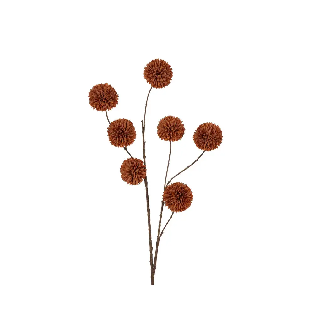 Studio BAM | Kunsttak Pompom spray L light coffee, 100cm