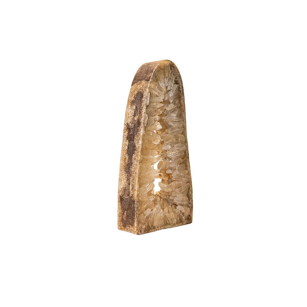 Thumbnail: Urica Natural Quartz mineral open deco triangle L, 14x5x30cm