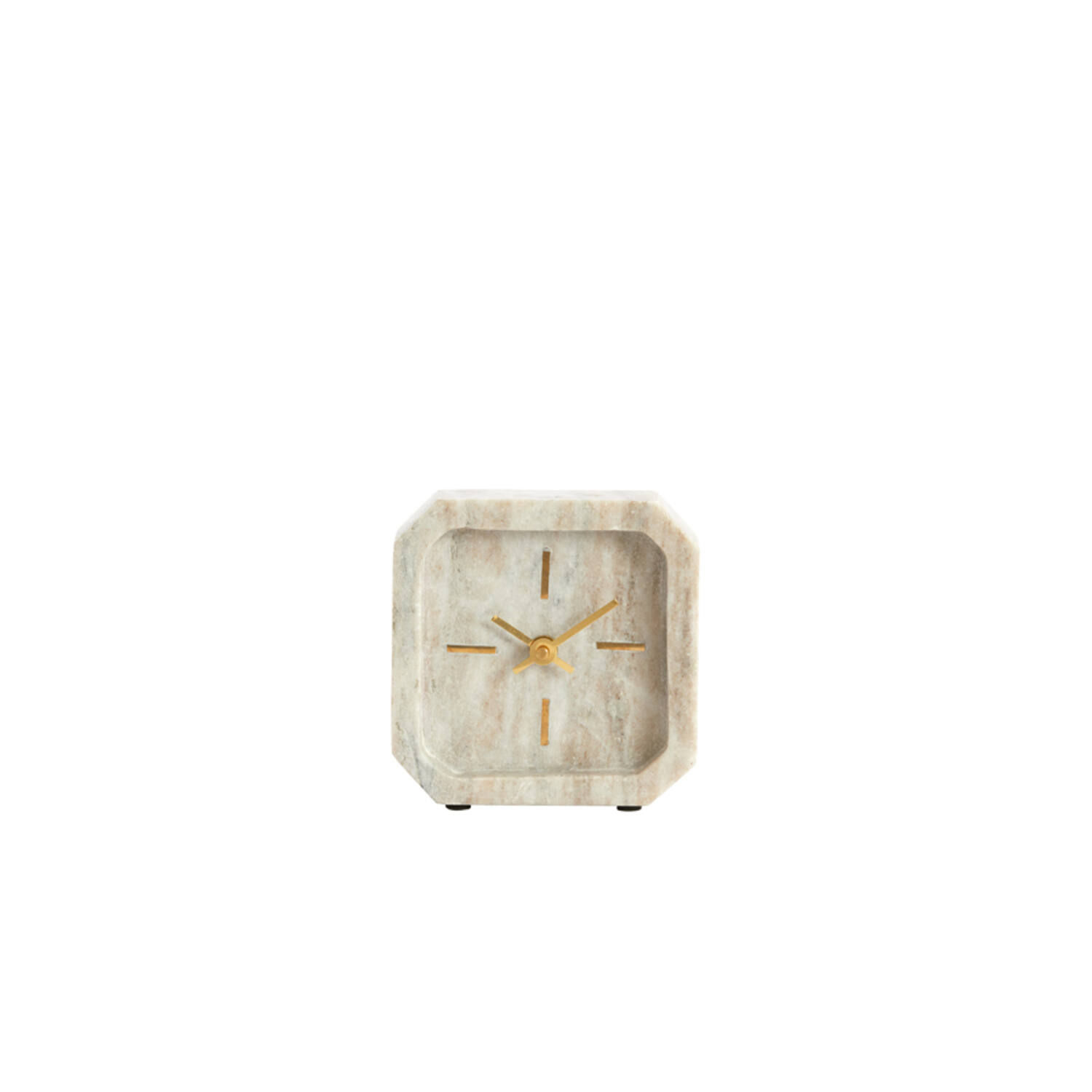 Klok PABLIA travertin bruin, 13x4x13 cm
