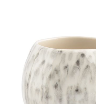 Thumbnail: MUGGIES mok dotted grijs, 46cl