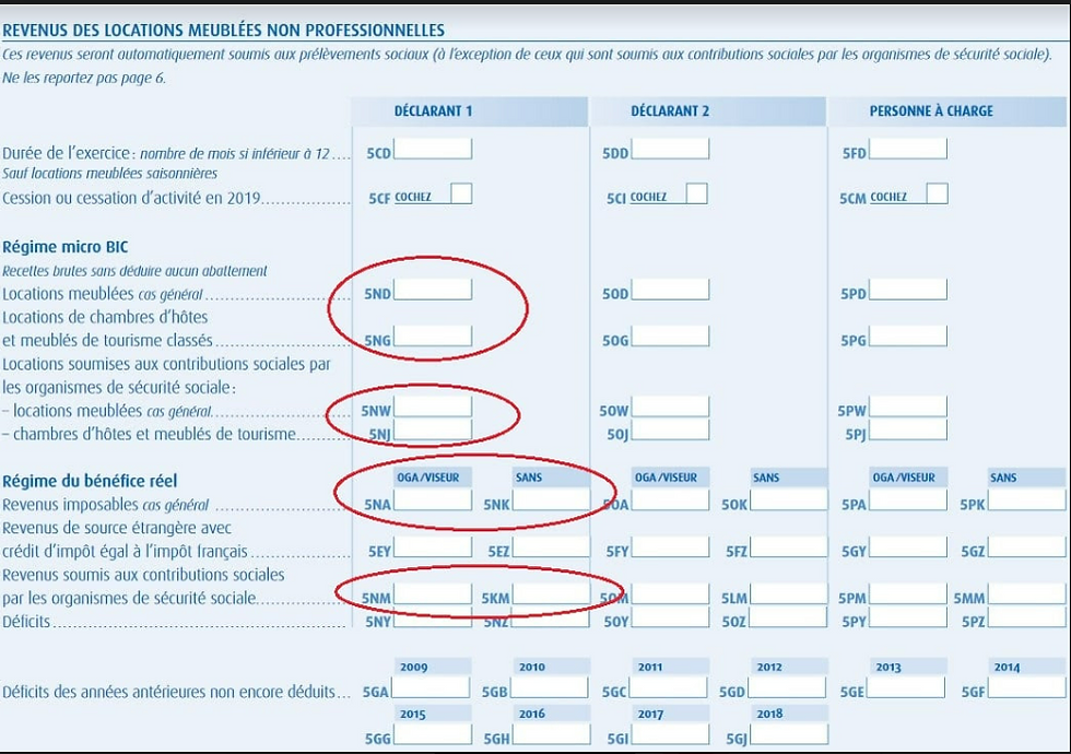 Page De Garde Declaration Sur Le Revenu C Quoi IMPOT SUR LE REVENU : COMMENT DECLARER LES REVENUS DES LOCATIONS