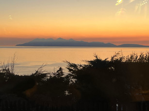 Sunset from living room