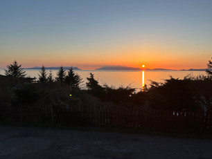Sunset from living room