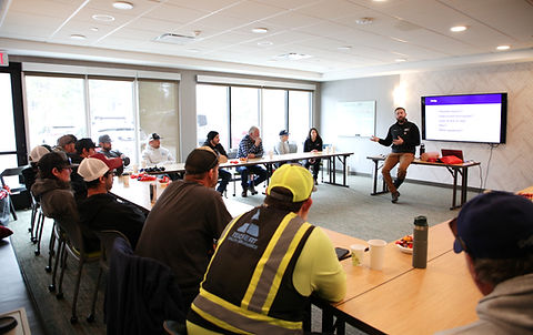 Instructor-led CPR and first aid training in a classroom