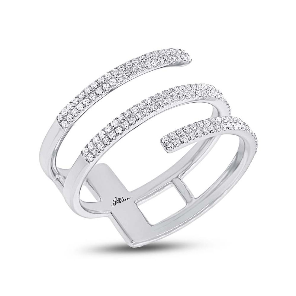 14k White Gold Diamond Lady's Ring