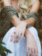 A woman wearing a bohemian fashion style