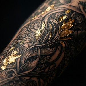 Goldene Tinte Kollektion