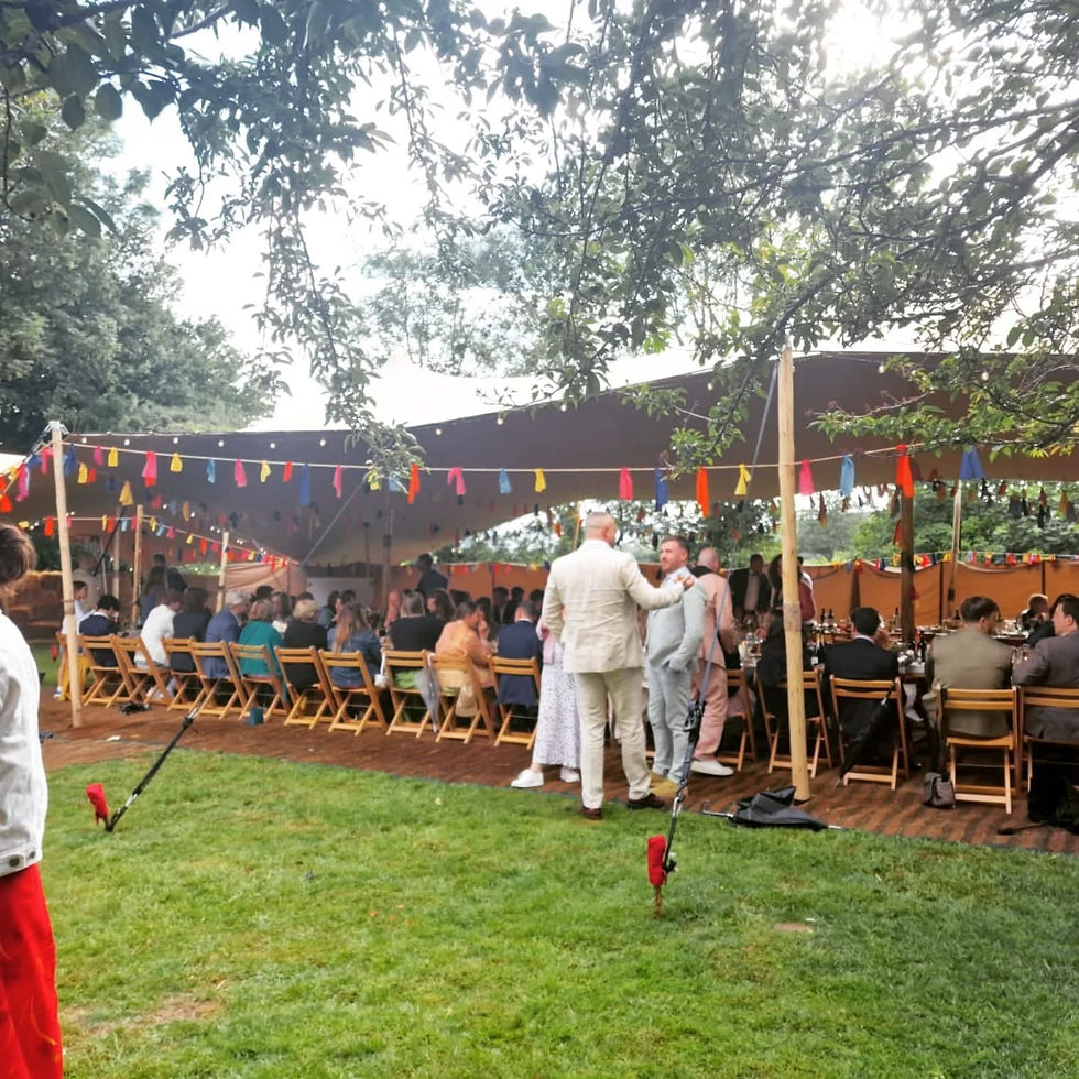 Dining tent.