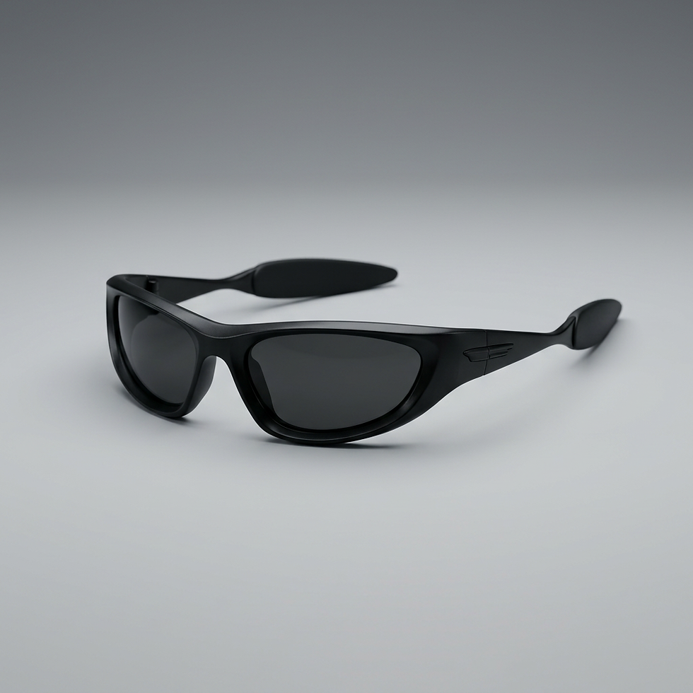 Thumbnail: Cyber Sonic Wrap-Around Sunglasses - Futuristic Edition