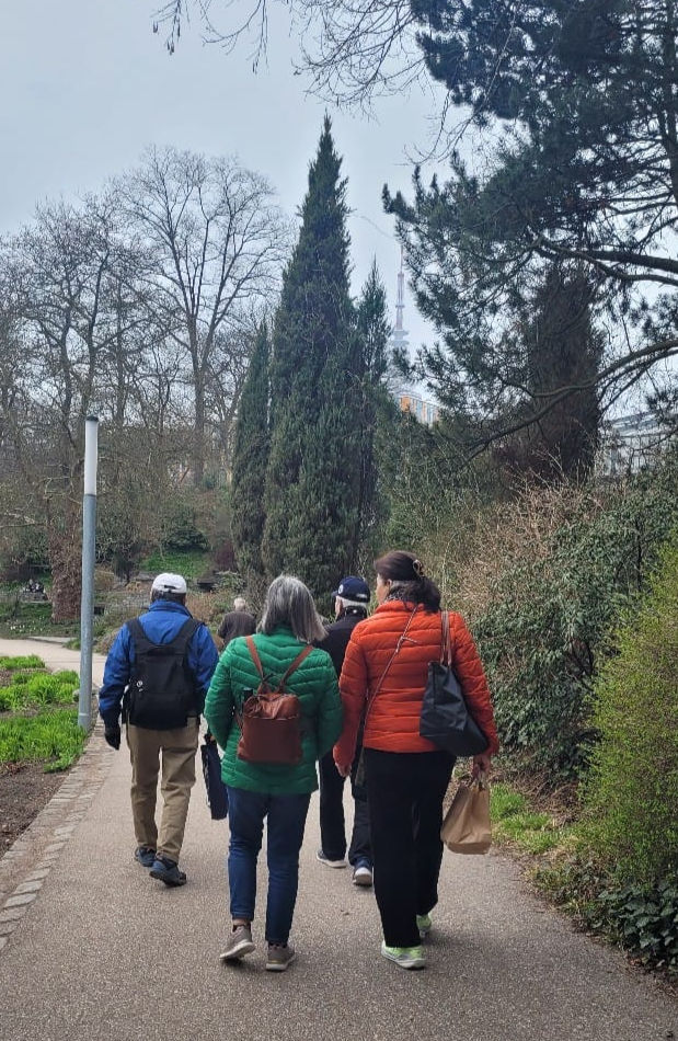 Korean community spring walk Hamburg Rosenhof