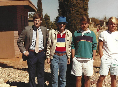 Pat, Bill, Jim and Billy, Front Yard, Sierra Vista, AZ.jpg